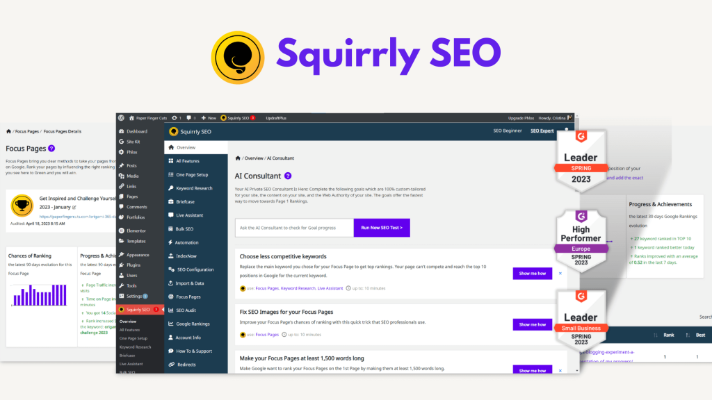 free Squirrly SEO